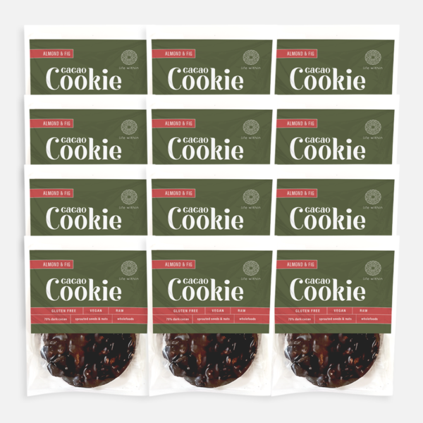 Almond & Fig Cacao Cookies 12-Pack