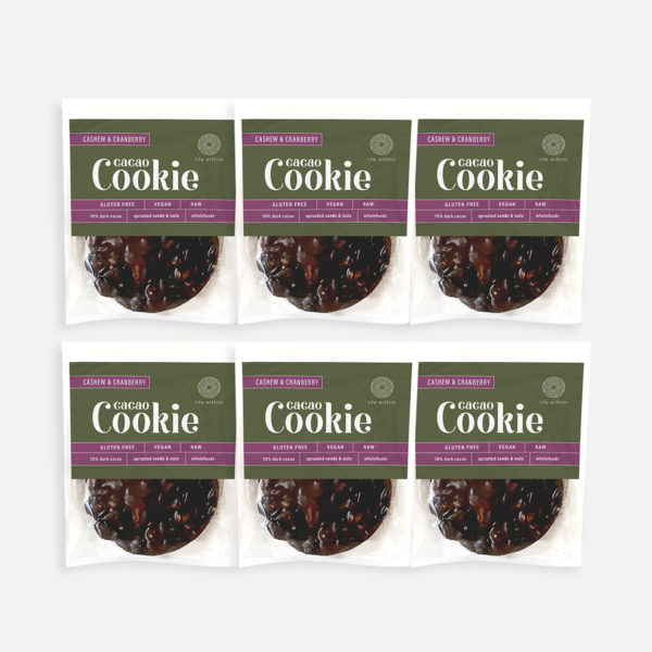 Cashew & Cranberry Cacao Cookies 6-Pack