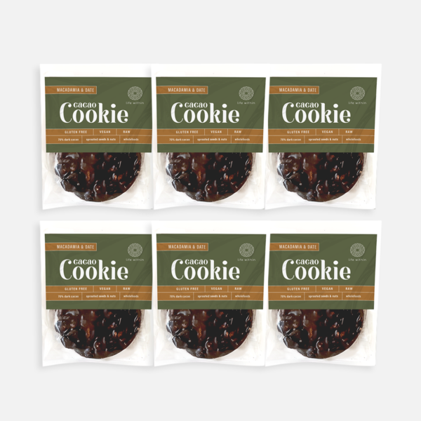 Macadamia & Date Cacao Cookies 6-Pack